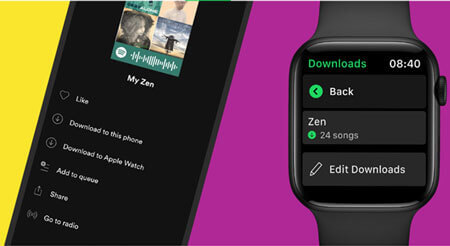將Spotify 播放清單下載到Apple Watch