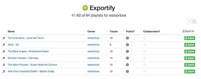 exportify