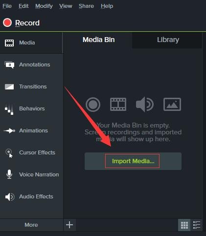 將Spotify 音樂匯入到Camtasia 9