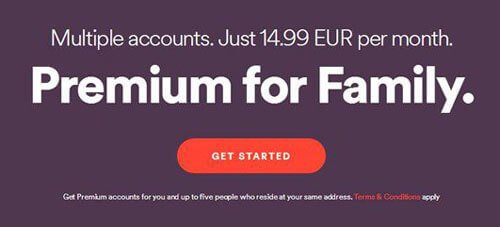 Spotify Premium Family 計劃