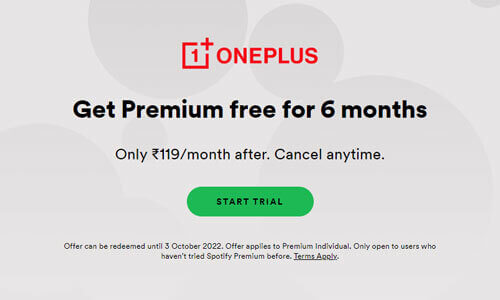 spotify premium 透過oneplus red cable club member