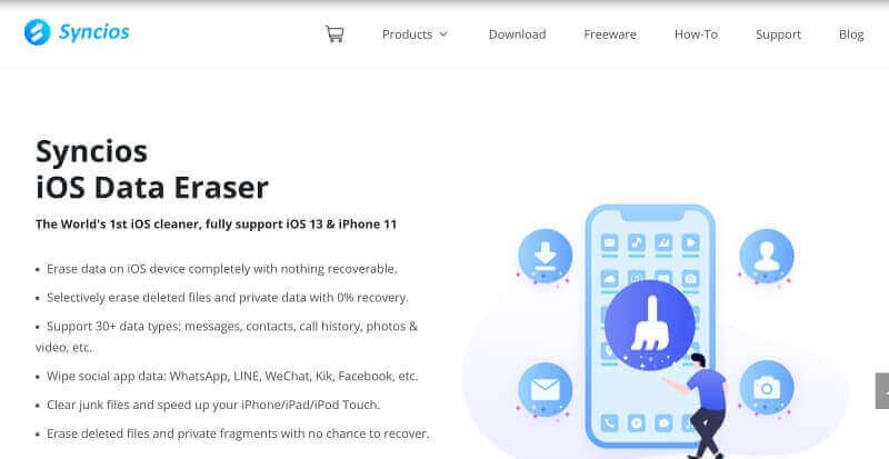 Syncios iOS Data Eraser