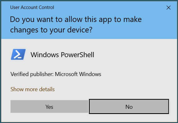 Windows PowerShell 繼續